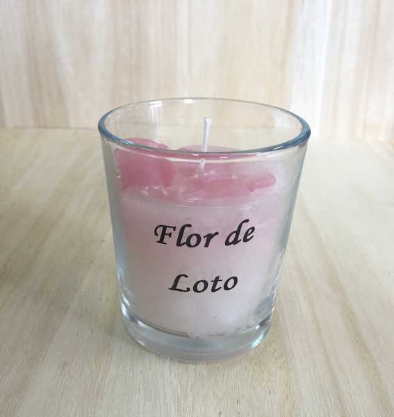 Vela vaso aroma Flor de Loto